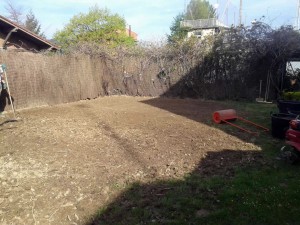 Preparacion del terreno para cesped