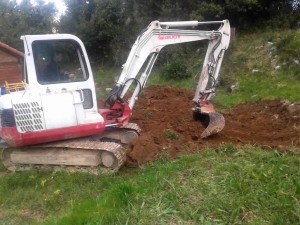 Nivelado y preparación de terreno. Movimeinto de tierras en Donostia.