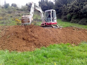 Nivelado y preparación de terreno. Movimeinto de tierras en Donostia.