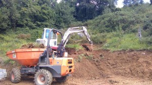 trabajos excavadora